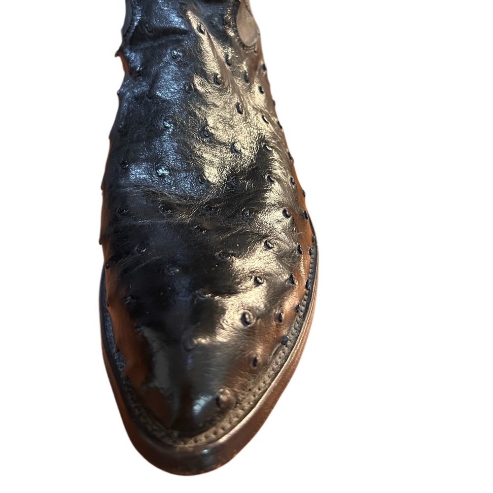 Men’s Vintage Justin Full Quill Ostrich Cowboy Boots Size 9D - Picture 7 of 8